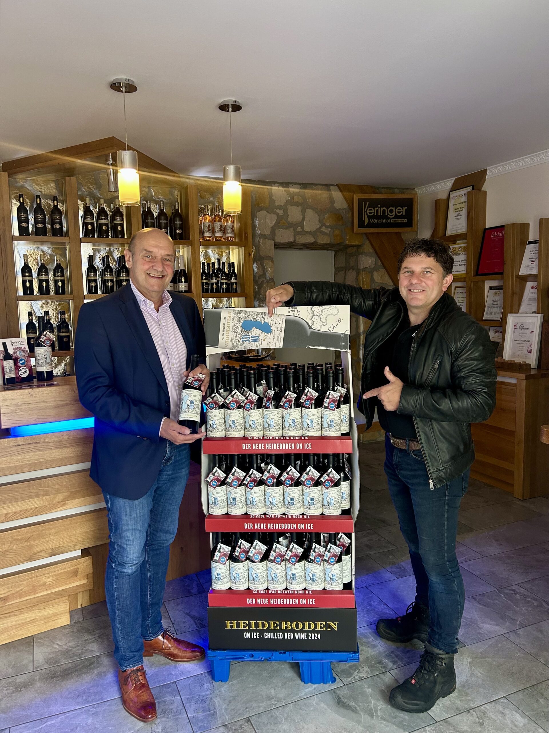 Display Zusammenarbeit Weingut Keringer 2025