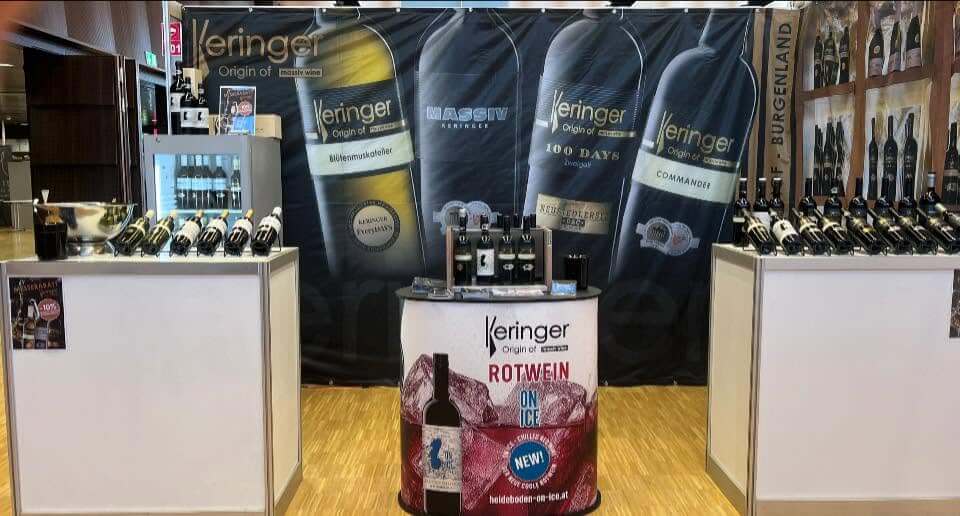 Messestand bei der Weinmesse Innsbruck, Weingut Keringer